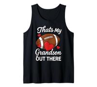 Thats My Grandson Out There Football Grandma Mom Proud Fan Tank Top
