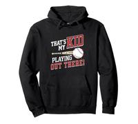 That's My Kid Out There, Cute Baseball Mom Parent Pullover Hoodie