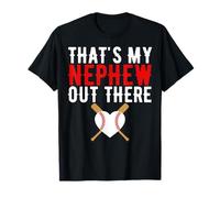 That's My Nephew Out There Baseball Aunt Auntie Mother's Day T-Shirt