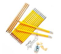 That's My Pencil 12 HB Pencils + 3 Rainbow Pencils - All embossed with Name, Hexagonal Pencils Made in Germany and Printed in the UK (SUN YELLOW)