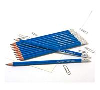 Thats My Pencil - 12 Personalised Hexagonal Graphite Pencils - Embossed with Name, German Made Pencils and Printed in the UK (French Navy)
