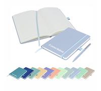 That's My Pencil Pastel Shades A5 Notebooks Personalised with name/Note Pad- Printed with Name with a matching pens (Pastel Sky Blue)