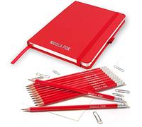 That's My Pencil Personalised Notebook and Matching Pencils -Printed with Name (Crimson Red)