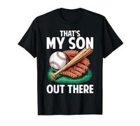That's My Son Out There Baseball Mom Dad Parents Graphic T-Shirt