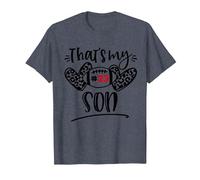 That's My Son Out There Number 23 Football Mom & Dad T-Shirt, Men, Heather Blue, 6X-Large