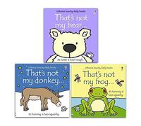 Thats Not My Animals Touchy Feely Series 3 Books Set - (Frog, Bear & Donkey)