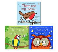 That's not my Bird Collection 3 Book Set By Fiona Watt ( Parrot, Robin, Owl