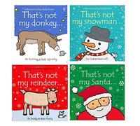 Thats not my Touchy-Feely Board Books Christmas Collection 4 Books Set