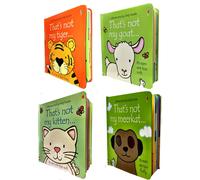 Thats Not My Touchy-Feely Collection 4 Books Set Kitten, Goat, Tiger, Meerkat