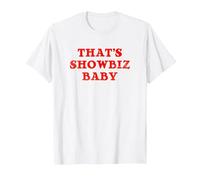 Thats Showbiz Baby - Retro Classic T-Shirt, Men, White, 6X-Large