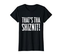 That's tha Shiznit! - Funny Hip Hop Slang Value Graphic T-Shirt, Women, Black, M