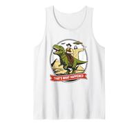 That's What Happened - Conspiracy Jesus Dinosaur UFO Tank Top