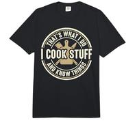 That's What I Do I Cook Stuff and Know Things Chef Funny Comfort Colors Adult Heavyweight T-Shirt