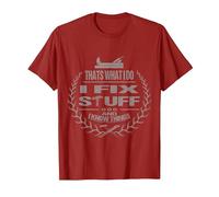 That's What I Do I Fix Stuff and I Know Things Funny Saying T-Shirt, Men, Cranberry Red, X-Large