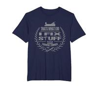 That's What I Do I Fix Stuff and I Know Things Funny Saying T-Shirt, Men's Big and Tall, Navy Blue, 2X Tall
