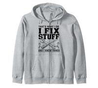 that's what i do i fix stuff and i know things mechanic men Zip Hoodie