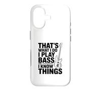 That's What I Do I Play Bass And I Think Things Case for iPhone 17