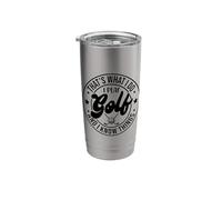That's What I Do I Play Golf Know Things Vintage Golf Lovers Stainless Steel Insulated Tumbler