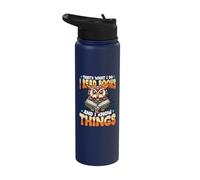 That's What I Do I Read Books and I Know Things Book Nerd Stainless Steel Insulated Water Bottle