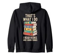 that's what i do i read books and i know things cute graphic Zip Hoodie