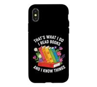 That's what i do i read books and i know things flowers art Case for iPhone X/XS