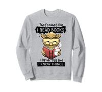 That's What I Do I Read Books I Drink Tea Lover Owl Bookworm Sweatshirt