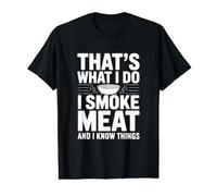 That's What I Do I Smoke Meat and I Know BBQ Lover Value Graphic T-Shirt