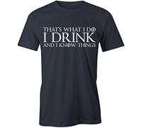 That's What I Do T-Shirt Game of Thrones GoT Mens Top Tee Jon Snow, M, Navy