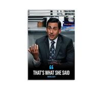 Thats What She Said Poster Office Humor Wall Art Inspirational Quote Print Funny Home Decor Michael Scott Quote Gift for Fans Modern Office Artwork Gift 12x18inch(30x45cm) Unframed