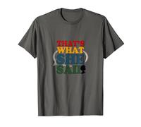 That's What She Said Retro Funny Quote Speech Bubble T-Shirt, Men, Asphalt, XXL