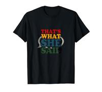That's What She Said Retro Funny Quote Speech Bubble T-Shirt, Men, Black, S