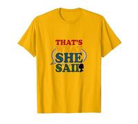 That's What She Said Retro Funny Quote Speech Bubble T-Shirt, Men, Bright Gold, XL