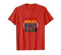 That's What She Said Retro Funny Quote Speech Bubble T-Shirt, Men, Red, L