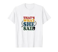 That's What She Said Retro Funny Quote Speech Bubble T-Shirt, Men, White, XL