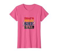 That's What She Said Retro Funny Quote Speech Bubble T-Shirt, Women, Pink Heather, 3XL