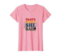 That's What She Said Retro Funny Quote Speech Bubble T-Shirt, Women, Pink, M