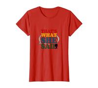 That's What She Said Retro Funny Quote Speech Bubble T-Shirt, Women, Red, S
