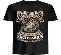 That's Why God Made Sagittarius T Shirt Graphic Unisex Tee Black XXL