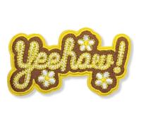 ThatsRad Country Western Embroidered Patch Cowboy Cowgirl Rodeo Darlin Howdy Iron On (Yee Haw Flowers)