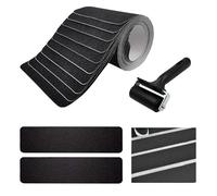 Thatyro 15 Pack Outdoor Non Slip Stair Treads, 24" x 6" Pre-cut Anti Slip Tape Strips with Roller, Weather Resistant Grip Tape for Steps Wooden Indoor Staircase Floor Ramp Ladder (15cm)