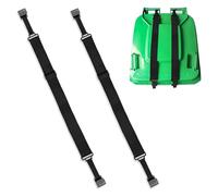 Thatyro 2 Pieces Metal Double Claw Trash Can Locks Strap, Adjustable Garbage Can Lid Lock, Universal Bungee Cord Trash Bin Lid Clamp Latch for Outdoor Animals Squirrels Raccoon Bear Proof (2)