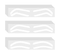 Thatyro 90 Pairs Adhesive Eyebrow Template Shaping Stickers, 3 Shapes Eye Brow Stencils for Women Auxiliary Tape Stamp Airbrush Mapping Drawing Makeup (90 Pairs)