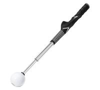 Thatyro Retractable Golf Swing Training Aid, Right-Handed Golf Swing Trainer, Golf Click Stick for Practice Correction Indoor Outdoor Hitting (Black)