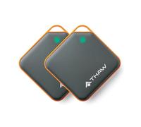 THAW 2000mAh Dual-Purpose Rechargeable Hand Warmer - Pair of 2 Portable Pocket Warmers, Fast Heating, USB-Rechargeable, Lightweight & Reusable for Travel, Outdoor Activities & Cold Weather