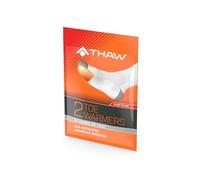 THAW Disposable Toe Warmers - 40 Pairs Air-Activated, Long-Lasting | Forty pairs of slim air-activated toe warmers slip into socks or shoes - hours of heat for skiing & winter