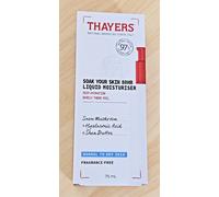 Thayers Soak Your Skin 80HR Liquid Moisturizer - Face Moisturizer with Hyaluronic Acid and Snow Mushroom - Dermatologist Tested Skin Care for Normal to Dry Skin - 75 ml