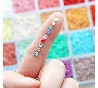 THAYLA 100pcs 3mm Tiny Resin 2-Hole Buttons, Micro Doll Clothes Buttons, Mini Craft Supplies for Miniature Projects