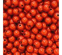 THAYLA 4-30 mm reflective beads, 3D illusion, wonder beads, embroidery, acrylic beads for jewellery making, 60/100/200/300/600 pcs, red