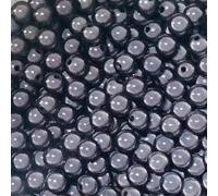 THAYLA 4-30 mm reflective beads, 3D illusion, wonder beads, embroidery, acrylic beads for jewellery making, 60/100/200/300/600 pcs, black