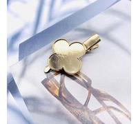 THAYLA 4.5CM 30pcs Love Metal Hair Clips Tray Hair Barrettes Tray Hair Bobby Pins With Blank Tray Round Bezel Settings Trays for Hair Pin Diy